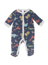 Baby Kiss Girls Blue Long Sleeve Bodysuit 0-3 Months