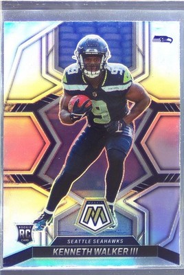 2022 Mosaic Kenneth Walker III Silver RC #308 Seahawks