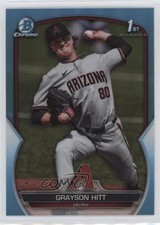 2023 Bowman Draft Chrome Sky Blue Refractor Grayson Hitt #BDC-57 0l1