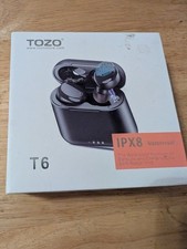 TOZO T6 Bluetooth 5.3 Wireless Earbuds AI Clear Calls Earphones IPX8 Waterproof