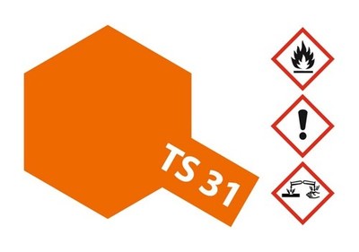 Tamiya Acryl Sprühfarbe TS-31 Leuchtorange glänzend 100ml #85031