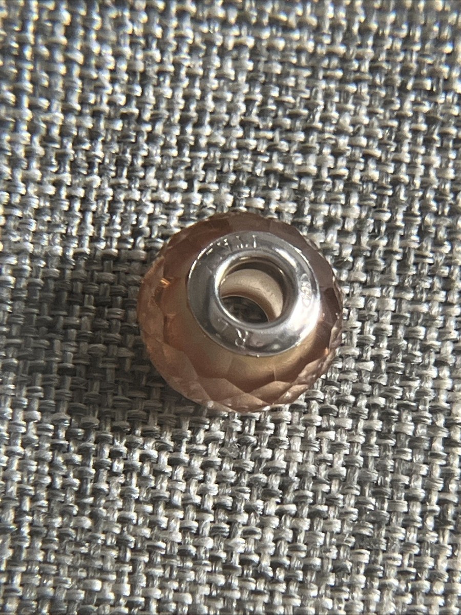 4 Sterling Silver 925 Art Glass Charm Beads Murano Style Made In Italy View 6