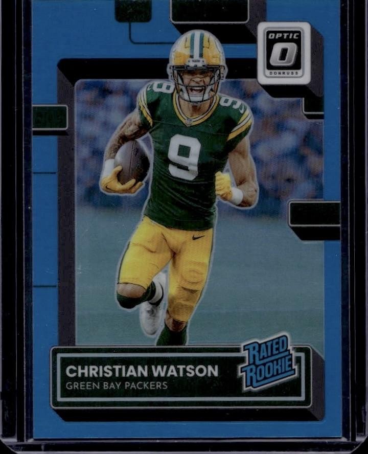 2022 Donruss Optic #219 Christian Watson Aqua #/299