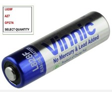 12V 27A Batteries VINNIC L828F Alkaline High Voltage A27 GP27A EXPIRY 01/2029