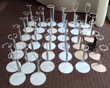 Lot Of 38 Doll Stands Metal Medium Small Some Kaiser Various 5 Inch 6 Inch Plus