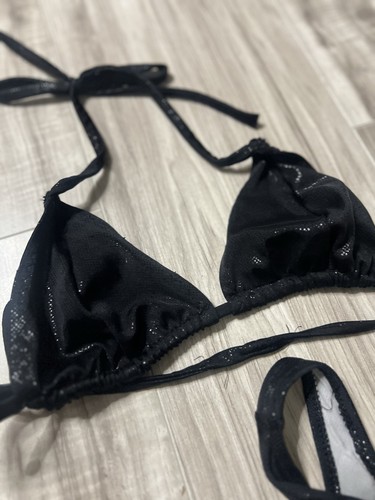 sauvage california Damen Badeanzug Größe Small schwarz schimmernd 2-teiliges Set - Bild 4 von 6