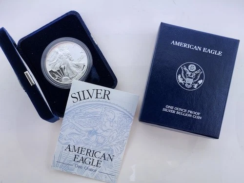 2003-W Proof American Silver Eagle, OGP