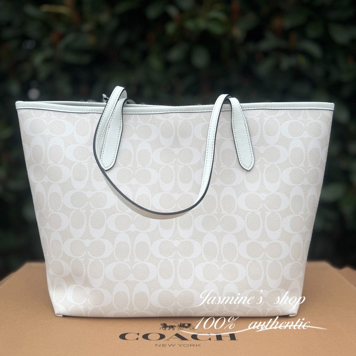 NWT Coach City Tote In Signature Canvas 5696 value $398 | eBay