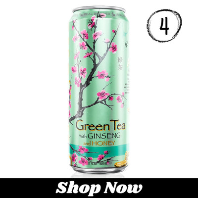 AriZona Green Tea Ginseng & Honey 22oz Iced Tea Big Can   Choose Qty