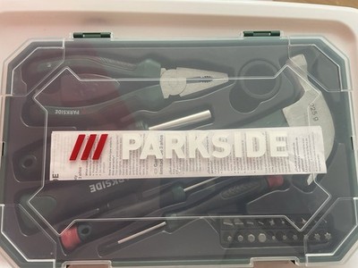 Parkside 26-Piece Household Tool Set, Green Box, Model 81010201