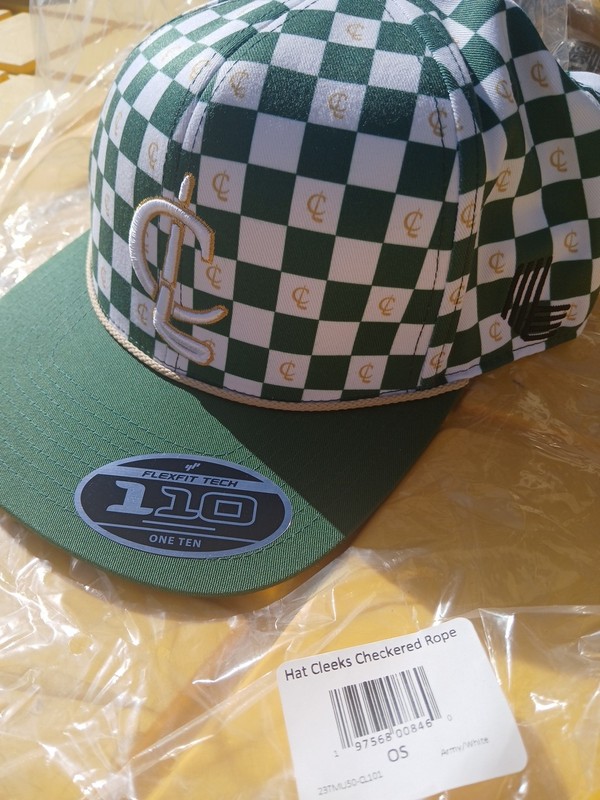 New Cleeks Snapback Green White Rope Hat Cap  Extracurricular Liv Golf Club GC 