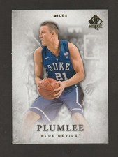 2012-13 SP Authentic #29 Miles Plumlee rookie card, Duke Blue Devils. rookie card picture