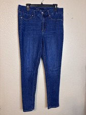 Seven 7 Tummyless High Rise Skinny Women's Size 12 Blue 5-Pocket Denim Jeans