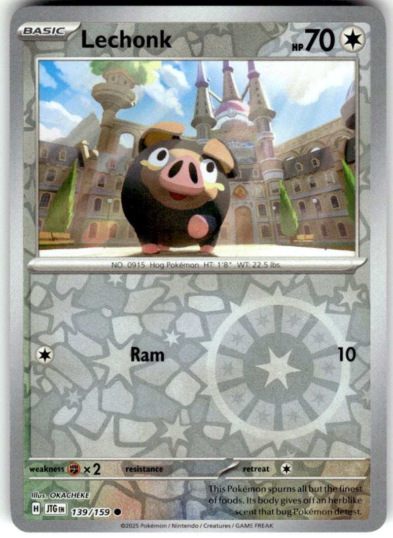 Lechonk 139/159 Common Journey Together Pokemon Reverse Holo NM/M