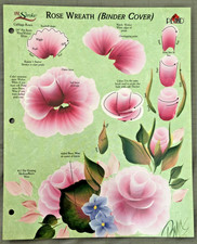 Donna Dewberry Painting One Stroke Reusable Teaching Guide ROSE WREATH RTG