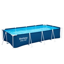 Bestway Ersatz Pool Stahlrahmen Frame Pool ohne Zubehör 400 x 211 x 81 cm