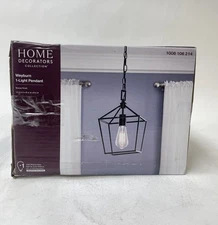 Home Decorators Collection Weyburn 1-Light Bronze Mini Pendant
