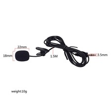 Omnidirectional Mini Microphone Clip Microphone for Tablets Phones Black