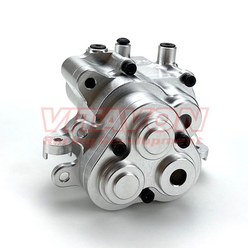Caja de engranajes de tranny central CNC VITAVON Alu7075 para TRAXXAS TRX-4 1:10 #8291 plata - Imagen 3 de 5