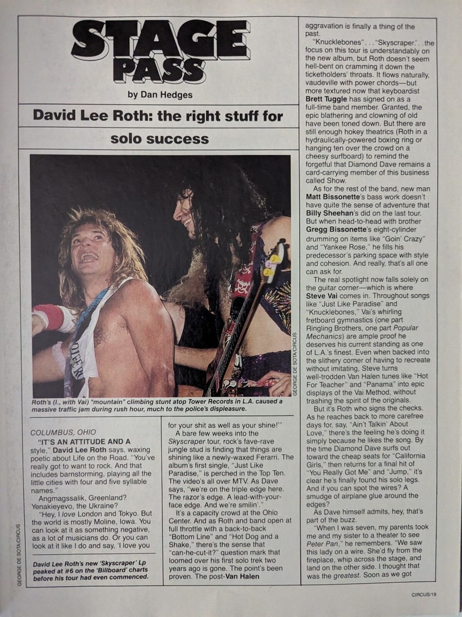 Circus Magazine June 1988 Def Leppard, Guns 'N' Roses