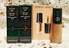 2x~Giorgio Armani~Eye Tint Silk~Liquid Satin Eye Color~Rose Ashes 11~3ml ea~NIB~