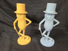 1950's Mr Peanut Plastic Bank Lot of 2