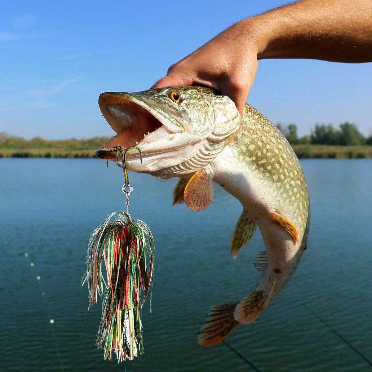 Chatterbait QualyQualy Musky Spinnerbaits 3-Pack Double Blade