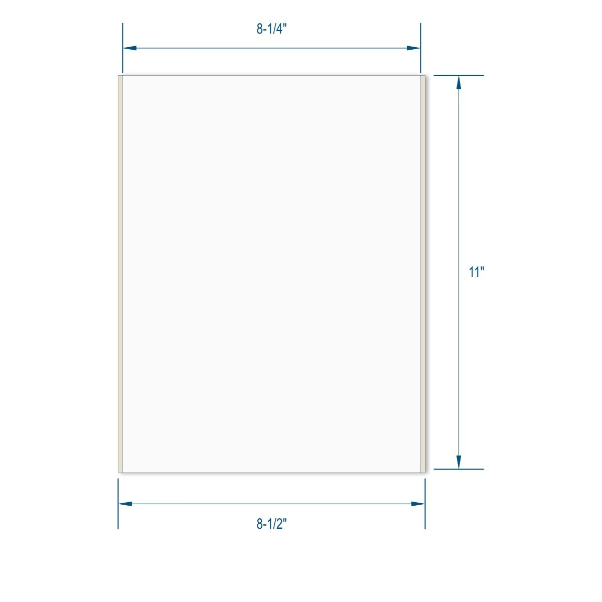 PACKZON Blank Sticker Labels - Sample Image