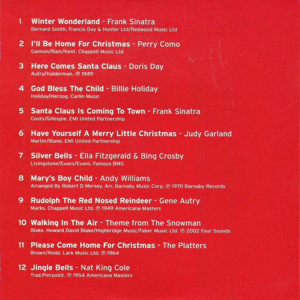 THE MEGA CHRISTMAS ALBUM ( THE MAIL ON SUNDAY Newspaper 24 track double CD ) - Bild 4 von 4