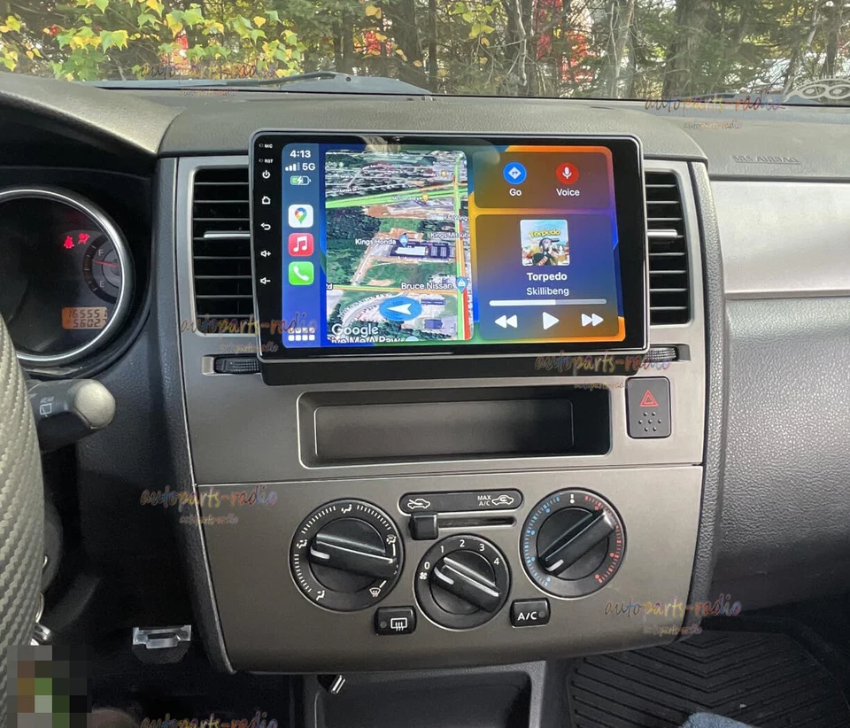 For 2007-2011 Nissan Versa Android 14 Wireless Carplay Stereo Radio Navi GPS AHD Foto 2 de 4