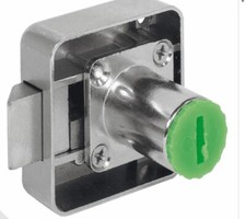 Hafele 232.37.625 Spring Bolt Lock – 25mm Backset Nickel Zinc – Cabinet Lock