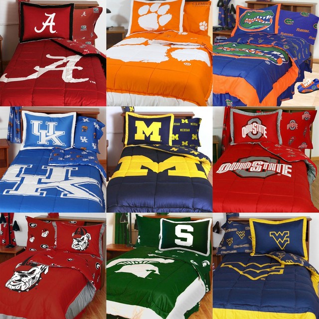 College Covers Clemson Tigers Bed In A Bag Full With Team