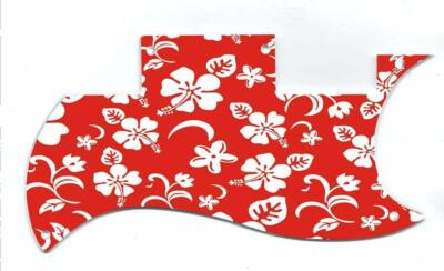 Pickguard Graphical Custom  to fit Epiphone SG Special VE Hawaiian Print Red