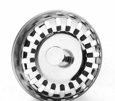 Premium Kitchen Sink Strainer Replacement Waste Plug Basin Drain Filter Steel