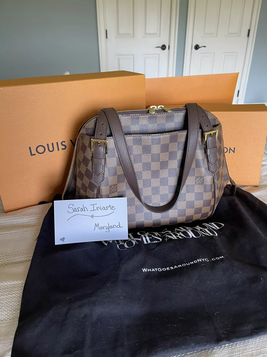 Louis Vuitton Damier Canvas Belem Mm Baggage Size 2.5