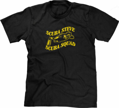 Funny Movie Shirt: Scuba Steve Scuba Squad T-Shirt Cool Funny Tshirts for Men