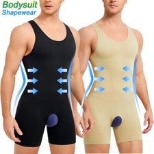 Slimming Men Shapewear Bodysuit Tummy Control Compression Body Shaper Undershirt
