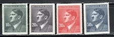 Czechoslovakia - Bohemia & Moravia Stamp Scott #80-83, Set of 4, MLH, SCV$3.00