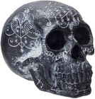Black Mysterious Voodoo Skull Black Magic Spellbound Skull Figurine