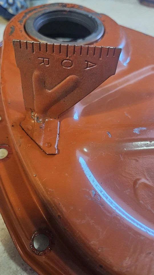 1966 Chevrolet Chevelle Corvette Nova 327 350 SBC AOR Timing Cover Orange - Image 4 of 4