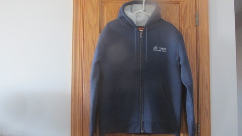 CornerStone Jacket  Navy Blue Sherpa Lined Full Zip Workwear Hoodie   Size Large