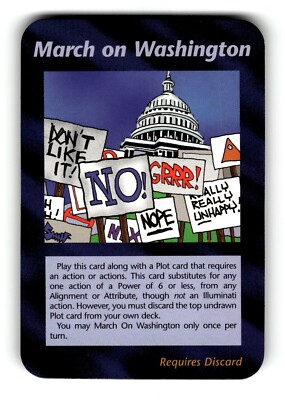 その他 March on Washington PSA9 INWO March On Washington Card Unlimited INWO Illuminati New World Order