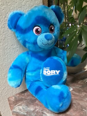 Finding Dory Disney Pixar Build a Bear Blue Plush Teddy Stuffed Animal Waves 17''