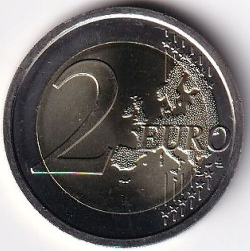 2 Euro Gedenkmünze Deutschland - 2009 - "Zehnjähriges Bestehen d. Wirtschafts u. - Picture 2 of 2