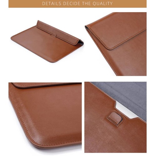 Leather Laptop Sleeve Bag Case Cover For MacBook Air 11 12 13 Pro 13 15" Retina - 第 8/27 張圖片