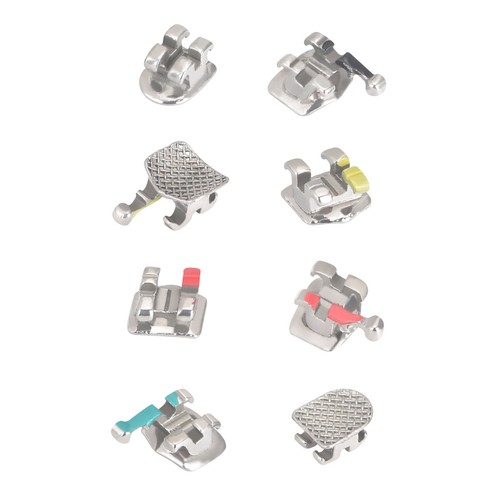 1/10 Confezioni Staffe Ortodontiche Dentali Staffe Mini-Roth MBT Slot.022 3-4-5 Ganci - Foto 3 di 10