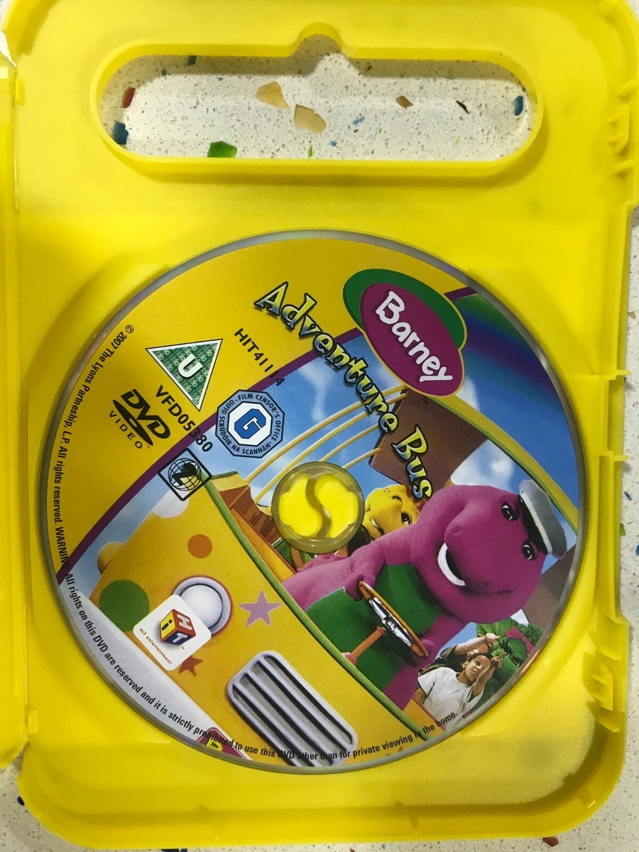 BARNEY DVD ADVENTURE BUS - 17 SONGS INCLUDING THE WHEELS ON THE