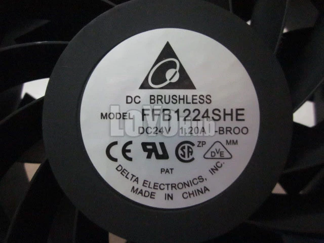 Delta FFB1224SHE -BR00 Server Square Fan 24V 120mm 3-Pin 12038 - Image 4 of 4
