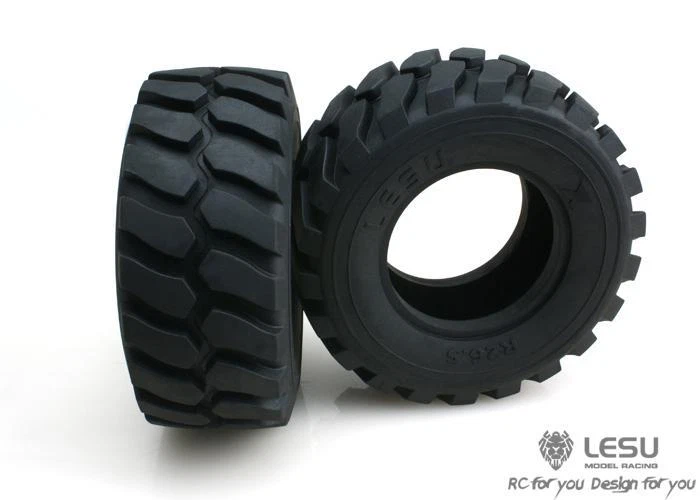 LESU Diameter 45MM Height Wheel Rubber Tyres 110MM for 1/15 RC Loader Car Model - Image 2 of 4