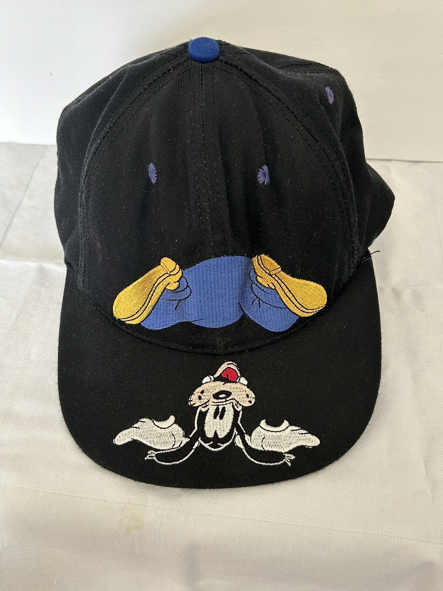 帽子 90s GORFYS HAT CO. Mickey Mouse CAP Rare Vintage GOOFY'S Co. Mickey Mouse OG Logo Leather Strap